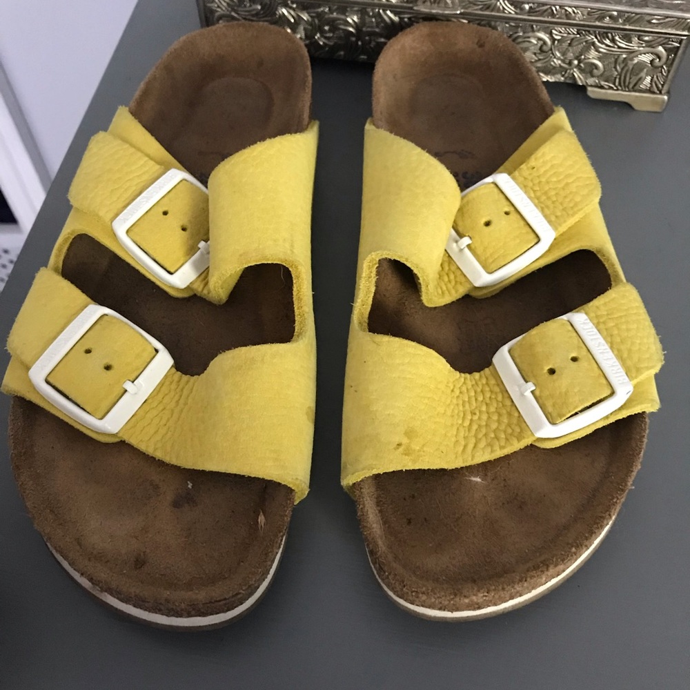 Yellow Birkenstock’s